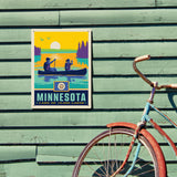 Minnesota State Pride (Old Flag) - Metal Sign, Metal Sign / 12x16