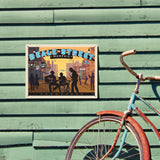 Memphis, TN: Beale Street Sunset - Metal Sign, Metal Sign / 12x16