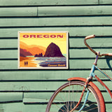 Oregon Coast: Cannon Beach - Metal Sign, Metal Sign / 12x16