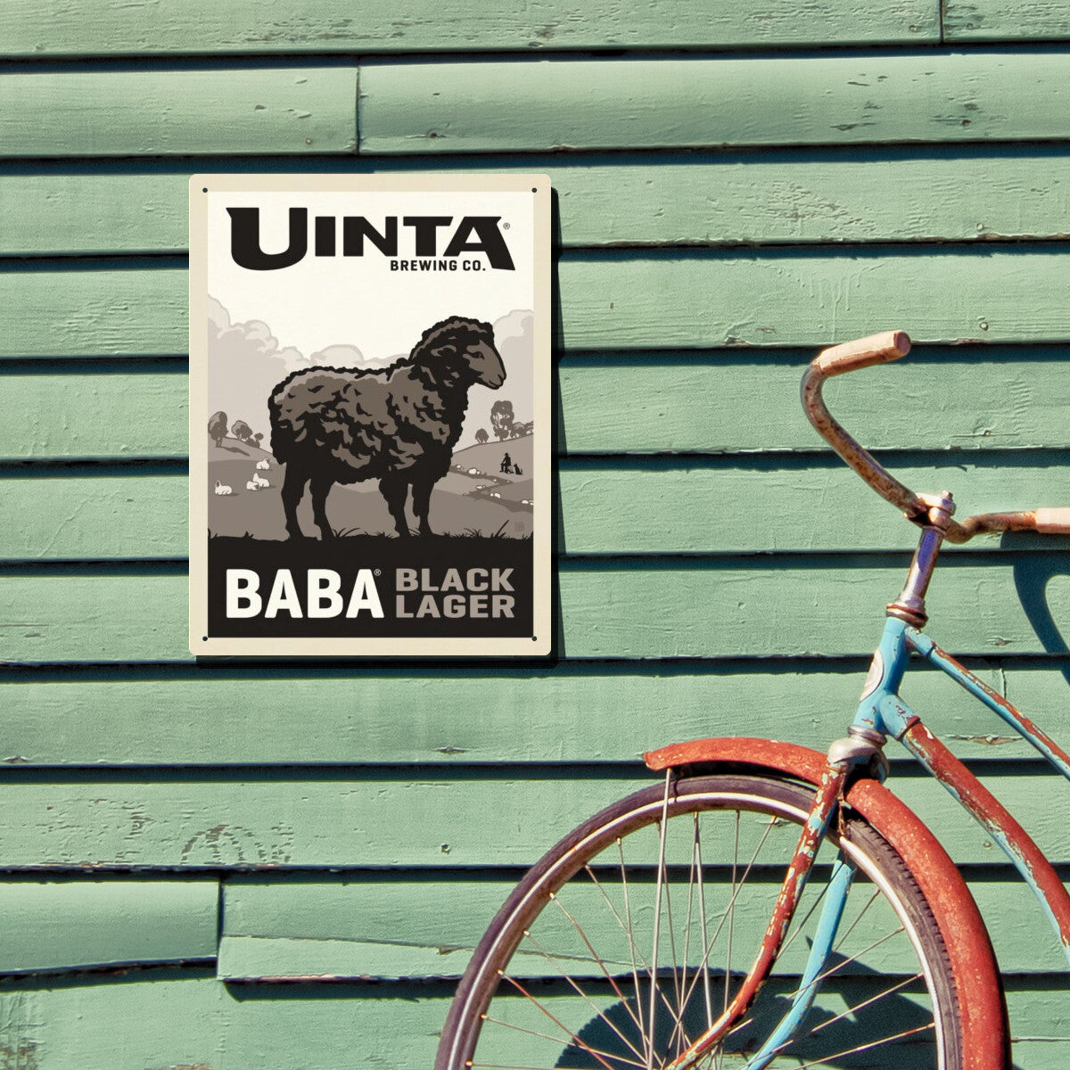 Baba Black Lager (Vertical) — Uinta Mountains Art | Metal Wall Art