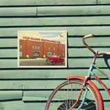 Old Glory: Distillery Building - Metal Sign, Metal Sign / 12x16
