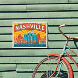 Nashville Landmarks (Horizontal) - Metal Sign, Metal Sign / 12x16