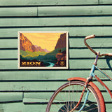 Zion National Park: 100th Anniversary (Horizontal) - Metal Sign, Metal Sign / 12x16