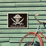 Pirate Flag - Metal Sign, Metal Sign / 12x16