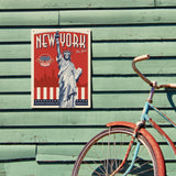 250th Anniversary USA: Lady Liberty - Metal Sign, Metal Sign / 12x16