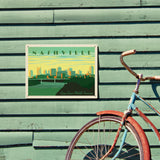 Nashville Skyline: Horizontal - Metal Sign, Metal Sign / 12x16