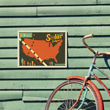 Annular Solar Eclipse 2023 Map - Metal Sign, Metal Sign / 12x16