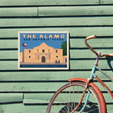 San Antonio, TX: The Alamo (Horizontal) - Metal Sign, Metal Sign / 12x16