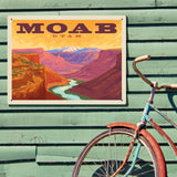 Moab, Utah: Canyon View - Metal Sign, Metal Sign / 18x24