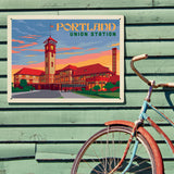 Portland, Oregon: Union Station - Metal Sign, Metal Sign / 18x24