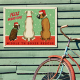 Middle Tennessee Boxer Rescue Fundraiser Print #5 (Feliz Nubby Dog) - Metal Sign, Metal Sign / 18x24