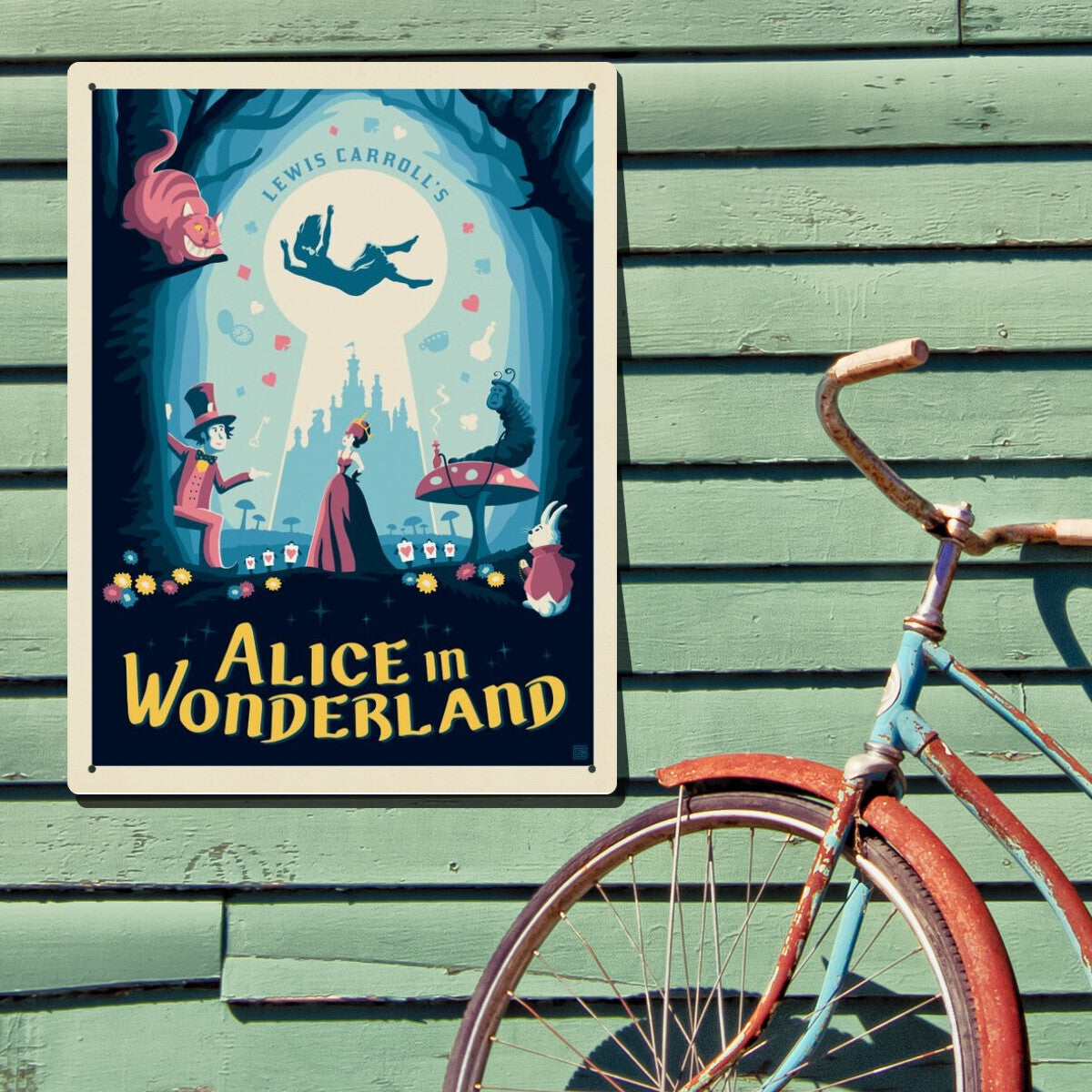 Alice In Wonderland: Lewis Carroll — Literary Art Print | Metal