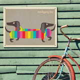Mod Rainbow Dogs - Metal Sign, Metal Sign / 18x24