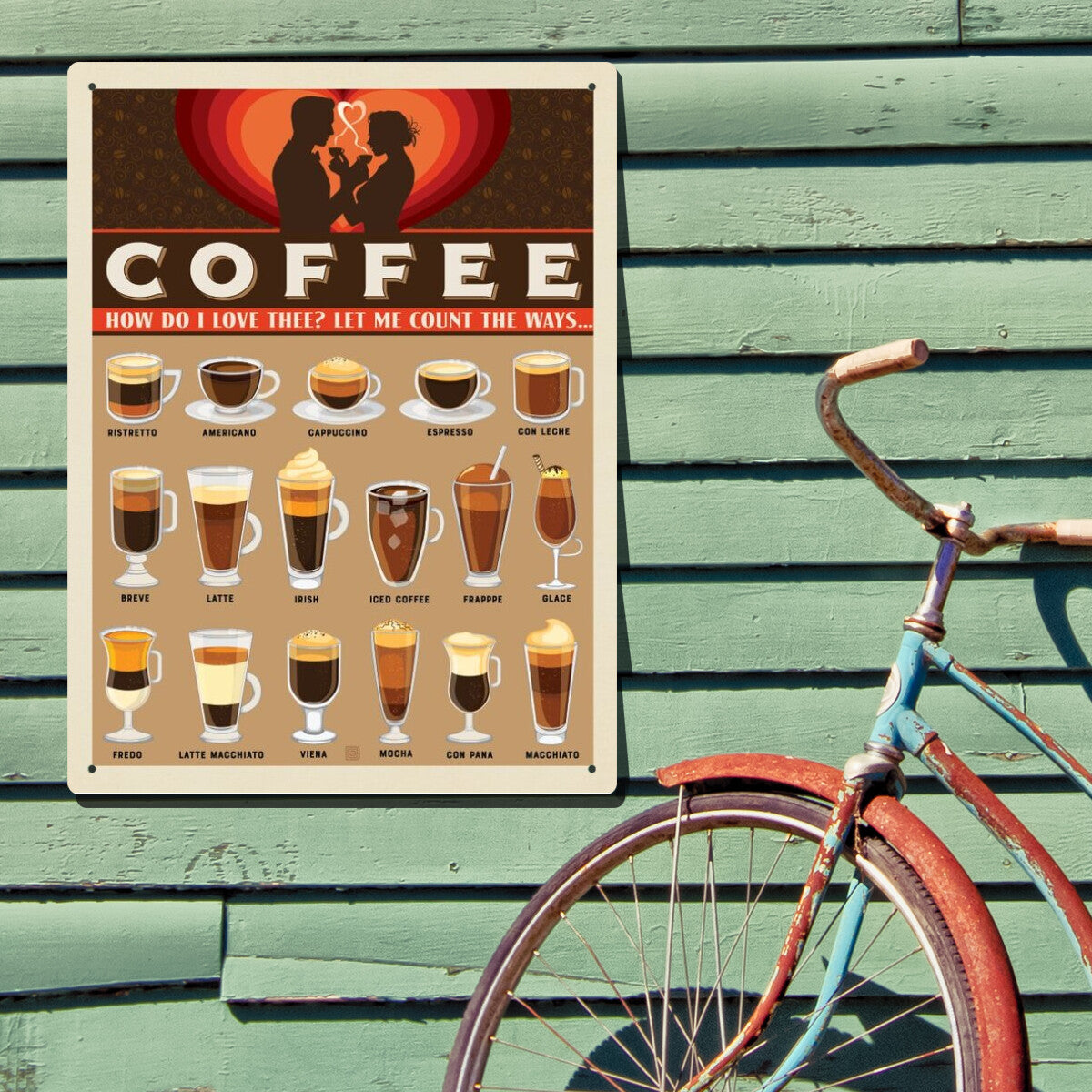 Coffee Lovers Chart | Metal Wall Art – Anderson Design Group