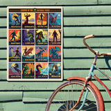 Legends Of The National Parks: 16-Image Print - Metal Sign, Metal Sign / 18x24