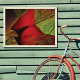 Pastel Painting: Redhead (Cardinal) - Metal Sign, Metal Sign / 18x24