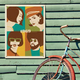 1969: Go with the Flo/Fro - Metal Sign, Metal Sign / 18x24