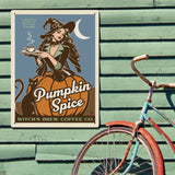 Witches' Brew Coffee Co. (Pumpkin Spice Blend) - Metal Sign, Metal Sign / 18x24