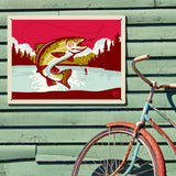 Cutthroat Trout - Metal Sign, Metal Sign / 18x24