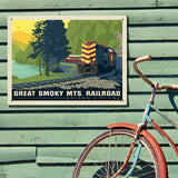 Great Smoky Mountain Railroad: Diesel Train - Metal Sign, Metal Sign / 18x24