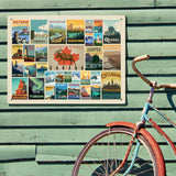 Canada: Picture Perfect Collage (Horizontal) - Metal Sign, Metal Sign / 18x24
