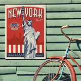 250th Anniversary USA: Lady Liberty - Metal Sign, Metal Sign / 18x24