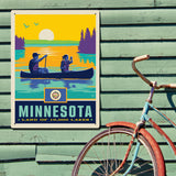 Minnesota State Pride (Old Flag) - Metal Sign, Metal Sign / 18x24