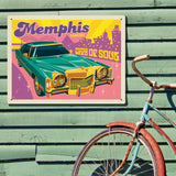 Memphis, TN: City Of Soul (Horizontal) - Metal Sign, Metal Sign / 18x24