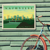 Nashville Skyline: Horizontal - Metal Sign, Metal Sign / 18x24