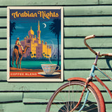 Arabian Nights Coffee Blend - Metal Sign, Metal Sign / 18x24
