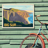 Big Sur, California: Bixby Bridge - Metal Sign, Metal Sign / 18x24