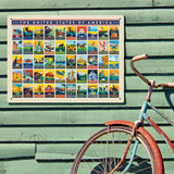 50-State Multi-Image Design - Metal Sign, Metal Sign / 18x24