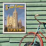 ...2026 Total Solar Eclipse: León, Spain - Metal Sign, Metal Sign / 18x24