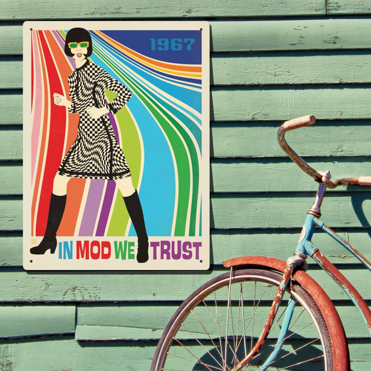 MOD Go-Go Dancer — Mid Century Modern Wall Art | Metal Wall Art