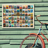 63 Image National Park Print (Horizontal) - Metal Sign, Metal Sign / 18x24