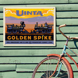 Golden Spike (Pub Poster) - Metal Sign, Metal Sign / 18x24