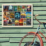 Literary Classics Collage (Horizontal) - Metal Sign, Metal Sign / 18x24
