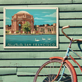 San Francisco: Palace of Fine Arts - Metal Sign, Metal Sign / 18x24