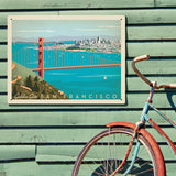 San Francisco: Golden Gate Bridge-Horizontal - Metal Sign, Metal Sign / 18x24