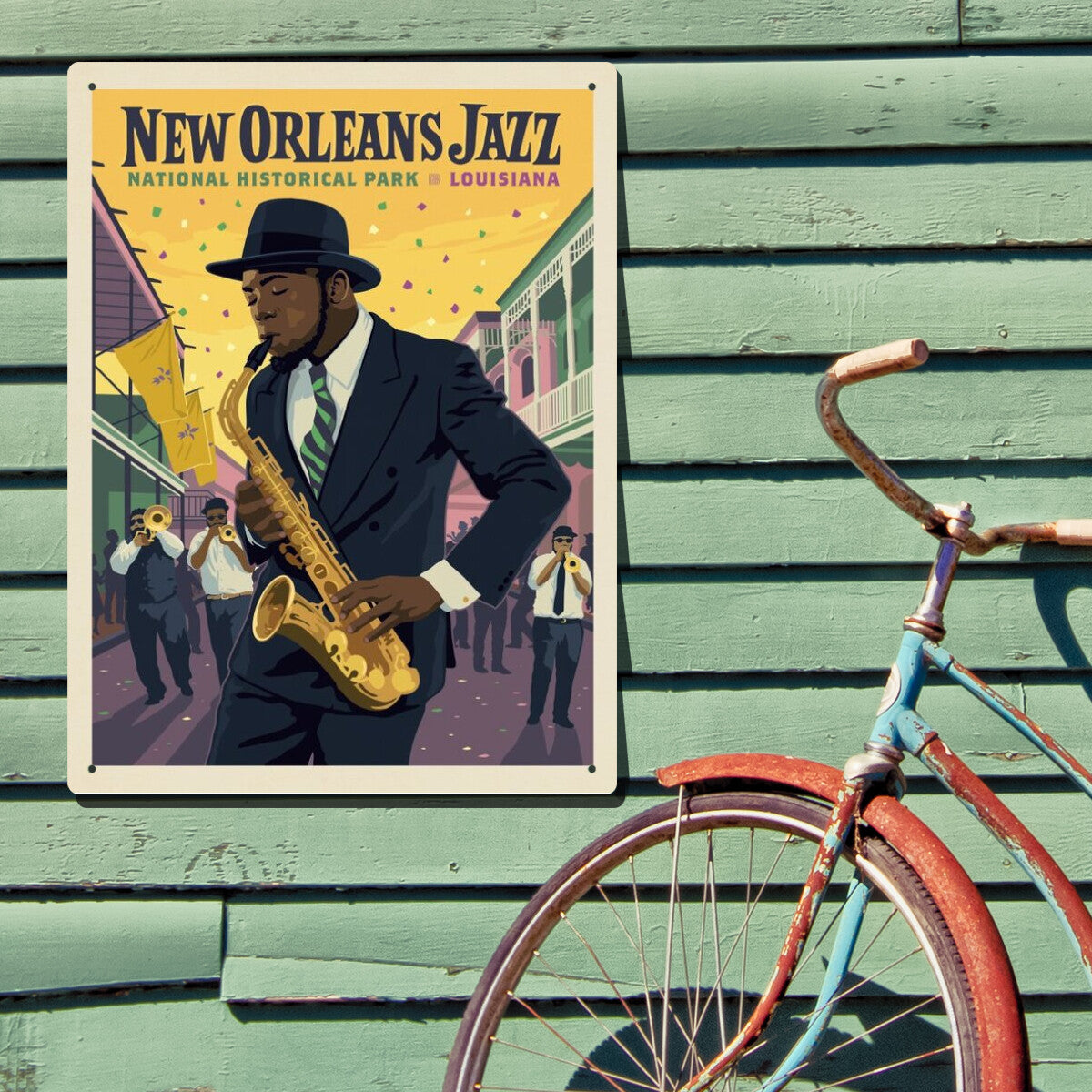 New Orleans Jazz National Historical Park, Louisiana | Metal Wall