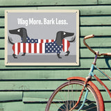 Wag More. Bark Less. - Metal Sign, Metal Sign / 18x24
