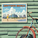 Daytona Beach, Florida - Metal Sign, Metal Sign / 18x24