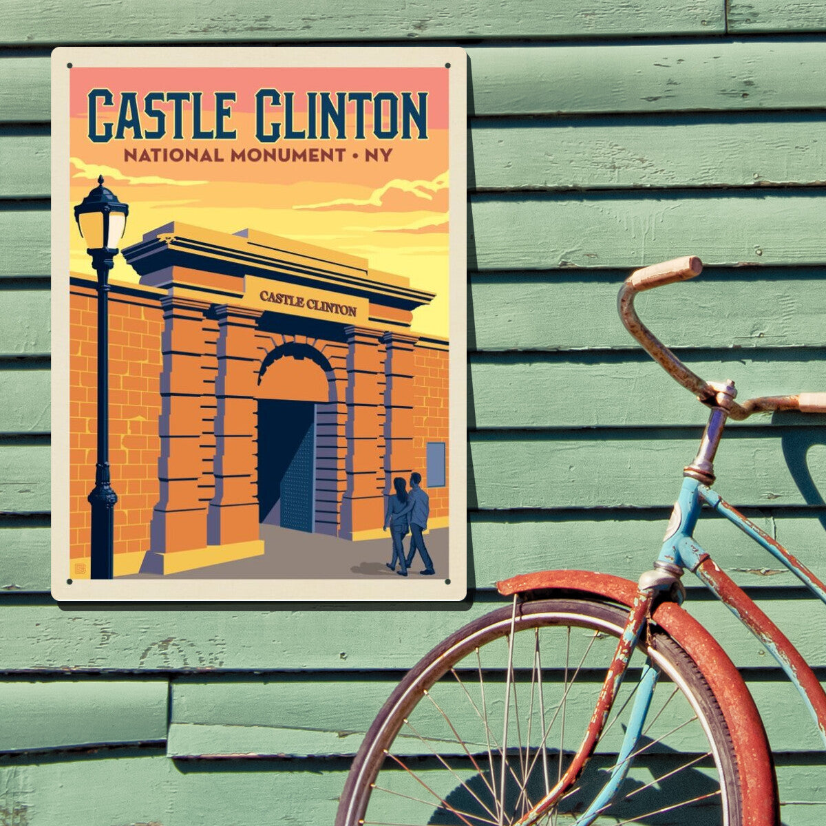 castle-clinton-national-monument-ny - Metal Sign / 18x24 / Env