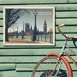 England: London, Horizontal - Metal Sign, Metal Sign / 18x24