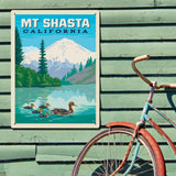 Mount Shasta, California - Metal Sign, Metal Sign / 18x24