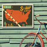 Annular Solar Eclipse 2023 Map - Metal Sign, Metal Sign / 18x24