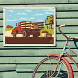 Vintage Apple Truck - Metal Sign, Metal Sign / 18x24