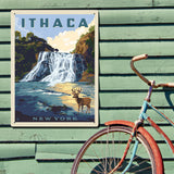 Ithaca, New York - Metal Sign, Metal Sign / 18x24