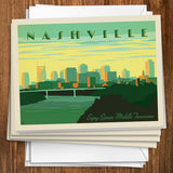 Nashville Skyline: Horizontal - Notecards, Notecards