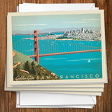 San Francisco: Golden Gate Bridge-Horizontal - Notecards, Notecards